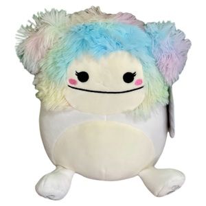 Squishmallows Zaylee the Bigfoot 7" White rainbow New with tag